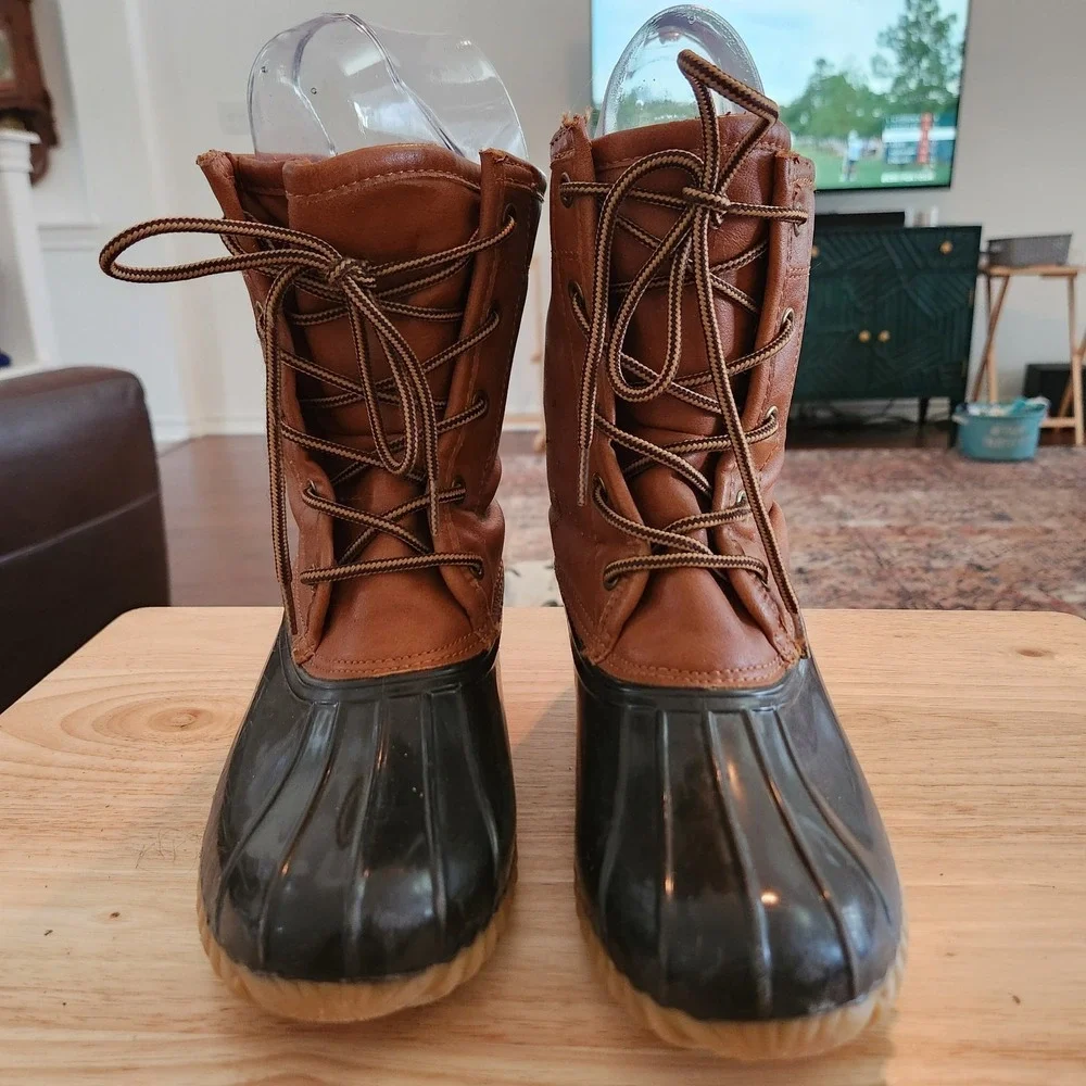 Women's Sporto The Original Duck Boots Arianna Sz 6M Flannel Lined VGC